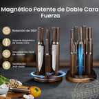 Juego de 14 cuchillos de cocina con bloque magnético, nuevo para 2026