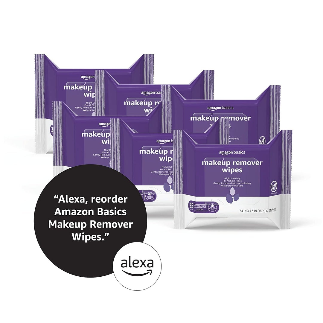 Amazon Basics Toallitas desmaquillantes, limpieza suave, dermatológ...