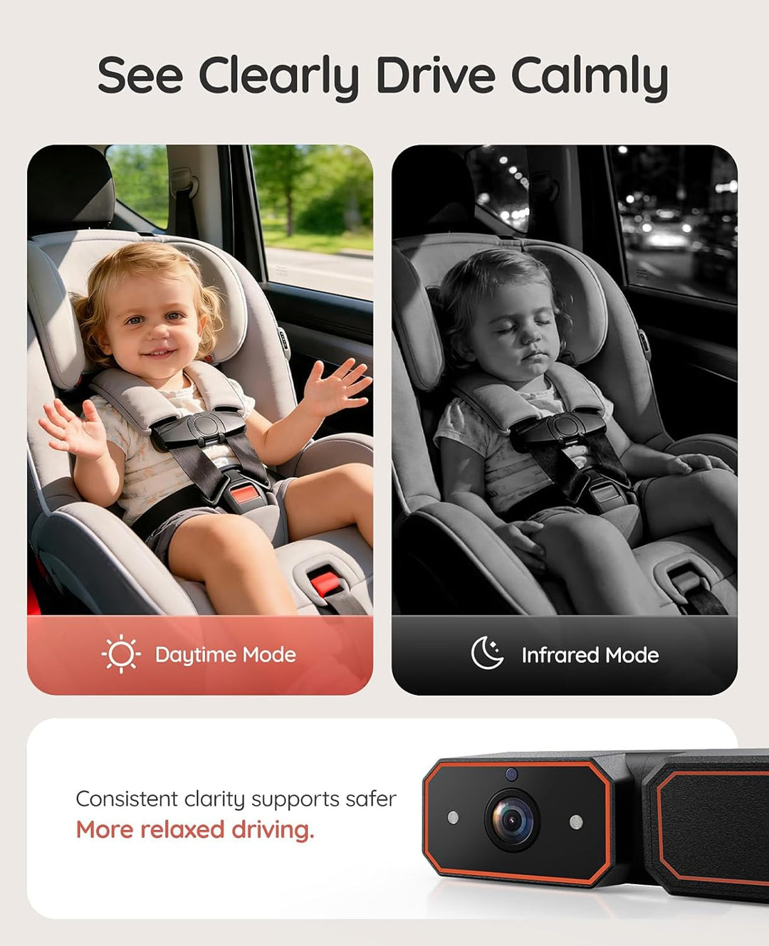 Babyvue BV6PRO - Cámara inalámbrica de doble coche, monitor de bebé...