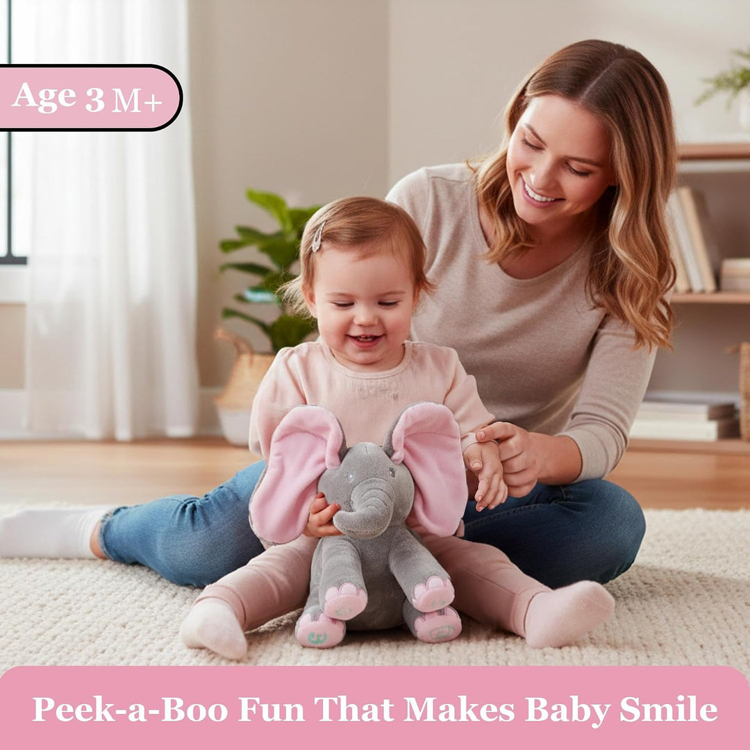 Dimple Kaia Elefante de Peluche Animado - Elefante Rosa de Peluche...