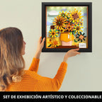 HOGOKIDS Juego de construcción de flores girasol con luces Colección