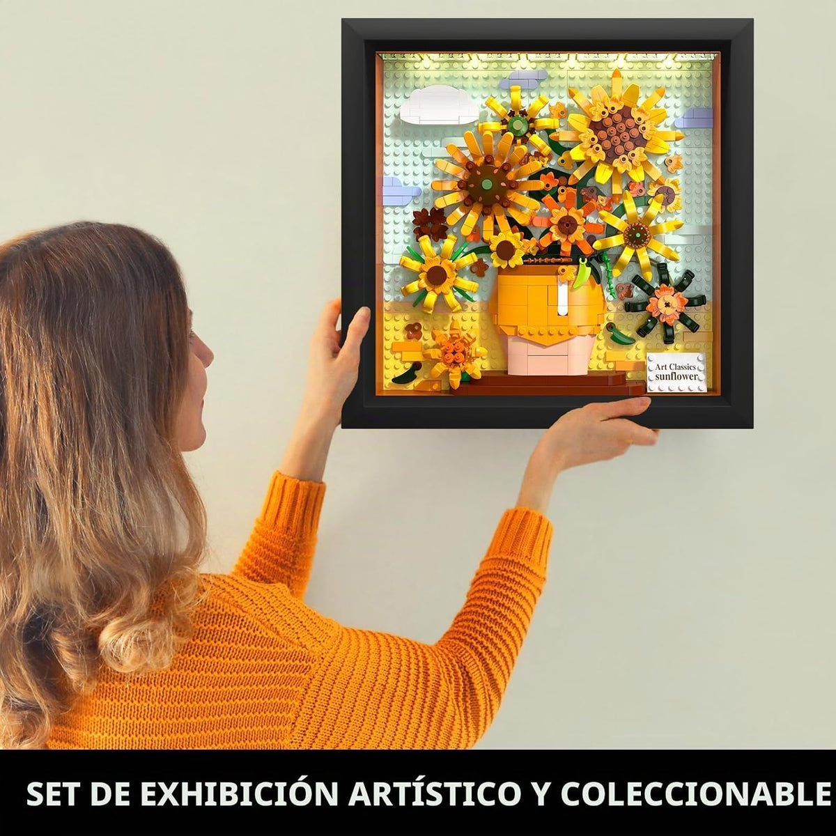 HOGOKIDS Juego de construcción de flores girasol con luces Colección