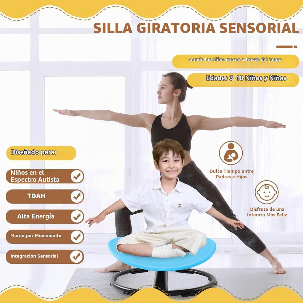 Zhenx Silla giratoria para niños autistas (de 3 a 18 años), regalo de