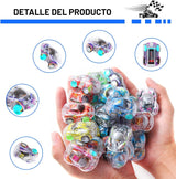 Juego de 50 mini automóviles de tracción hacia atrás