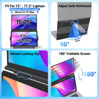Extensor de pantalla para laptop, extensor de monitor dual ultralig...