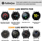 Fullmosa Correa de reloj de cuero de liberación rápida de 0.787 in, correa de reloj de cuero y silicona de 0.787 in, hebilla marrón+negra, Classic