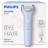 Philips Depiladora Serie 8000 - Depiladora eléctrica inalámbrica en...