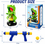 EagleStone Dinosaurio T-rex Lanzador para Niño con Puntuación Automática LCD
