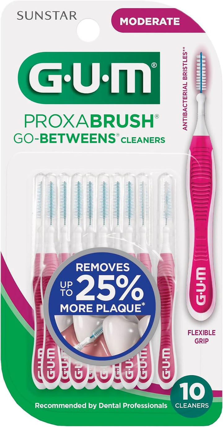 GUM Proxabrush Go-Betweens - Moderado - Cepillos interdentales - Pú...