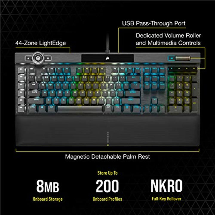 Corsair K100 RGB - Teclado mecánico para juegos - Interruptores Che...