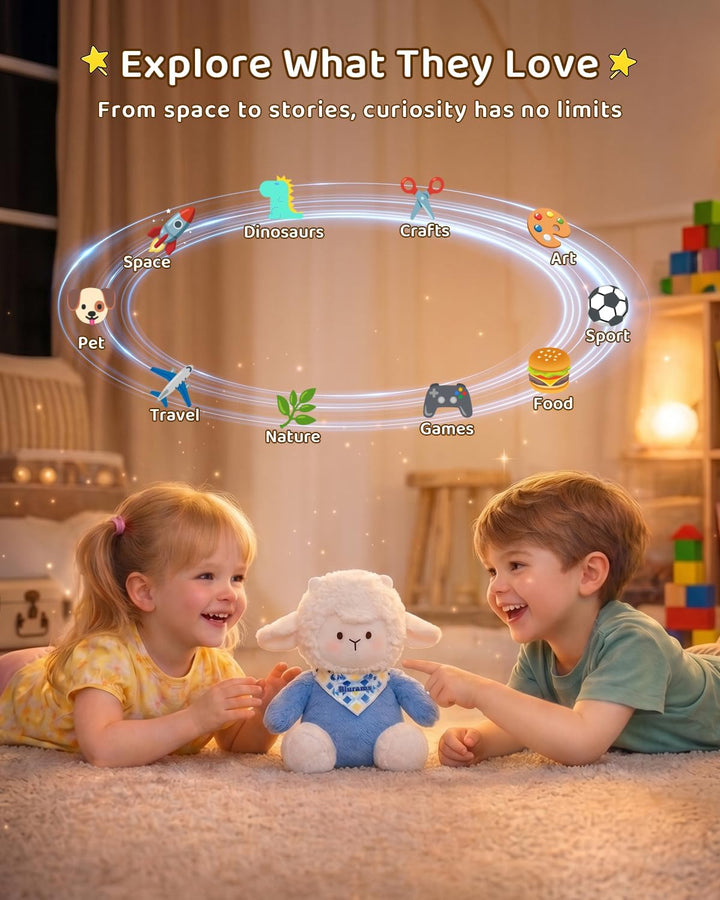 blurams Baamy - Juguete de peluche interactivo con IA para niños, p...