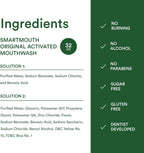 SmartMouth Enjuague bucal original activado con zinc de 2 botellas