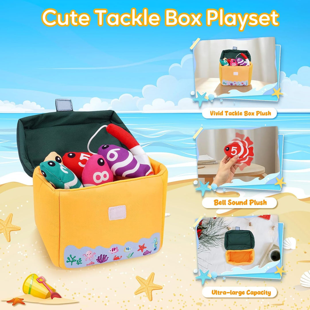 GERBIT My First Tackle Box - Caja de peluche, juguete de pesca para...
