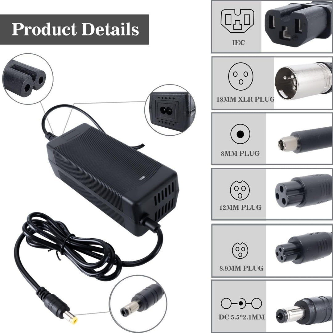 Cargador rápido de 294V 2A 7 en 1 enchufes universales
