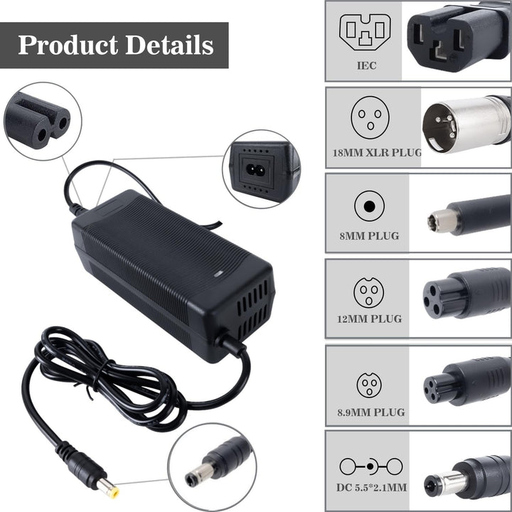 Cargador rápido de 294V 2A 7 en 1 enchufes universales