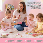 Juego de guitarra para niños pequeños, instrumentos musicales de madera