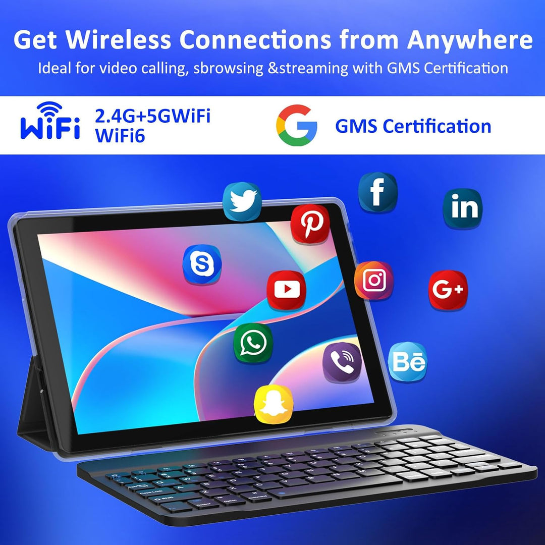 Tablet Android 15 de 10 pulgadas, 8GB RAM 32GB ROM Potente CPU de c...