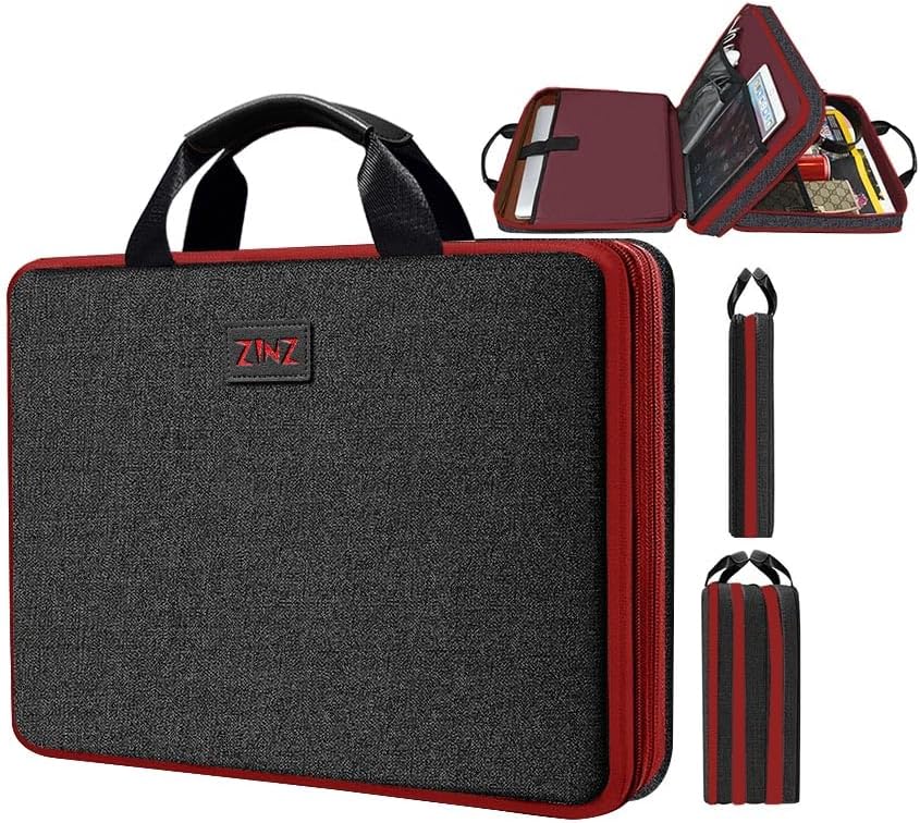 ZINZ Funda delgada expandible para laptop de 15.6 pulgadas, funda m...