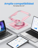 LOXP Soporte ajustable para laptop, soporte para computadora con ba...