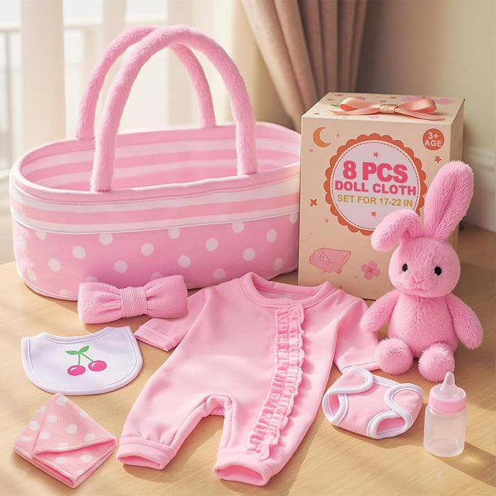 BABESIDE 8 piezas de accesorios para muñecas de bebé, ropa de muñec...