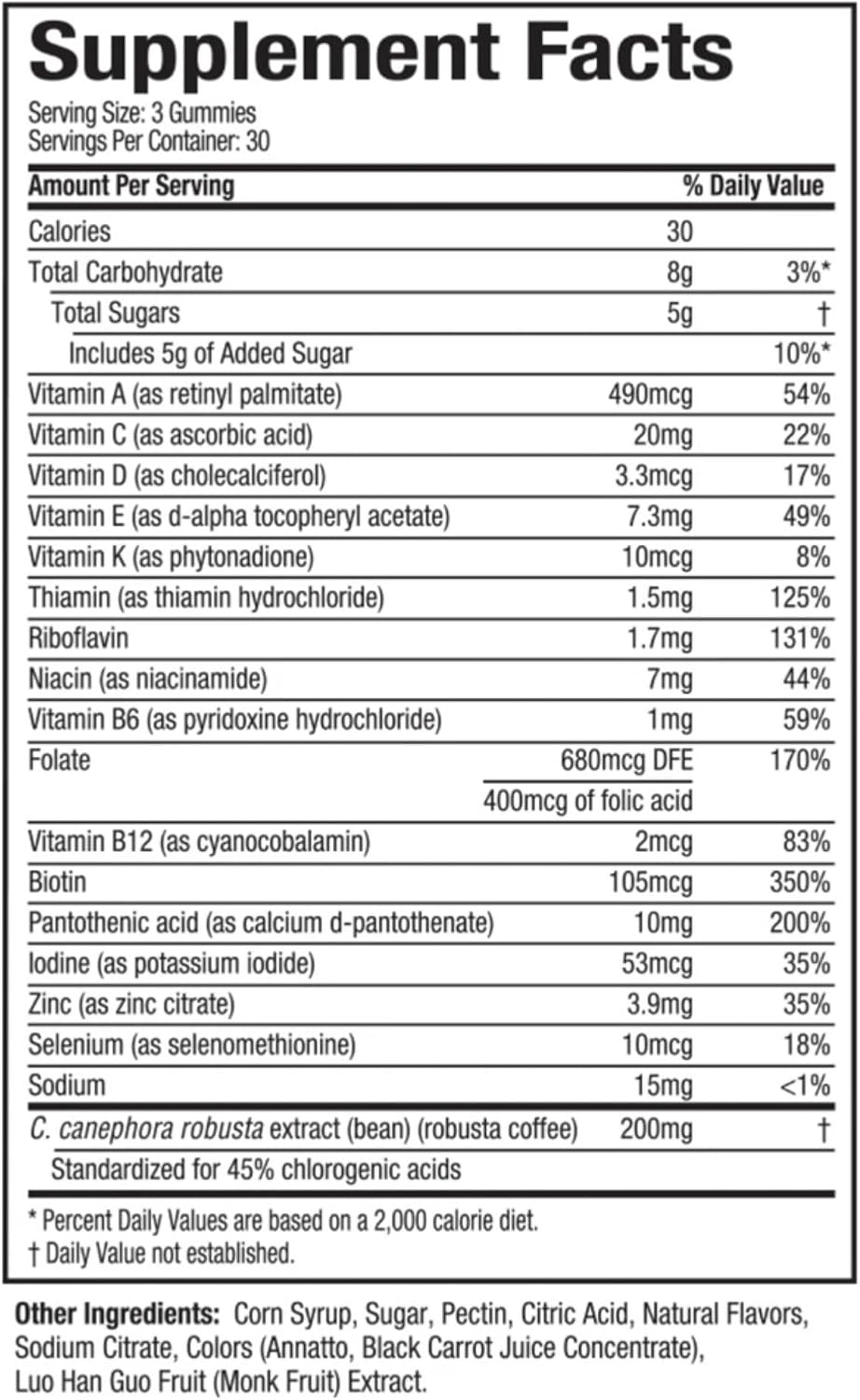 Gummies de nutrición Hydroxycut, frutas surtidas, 90 unidades, 1, 1