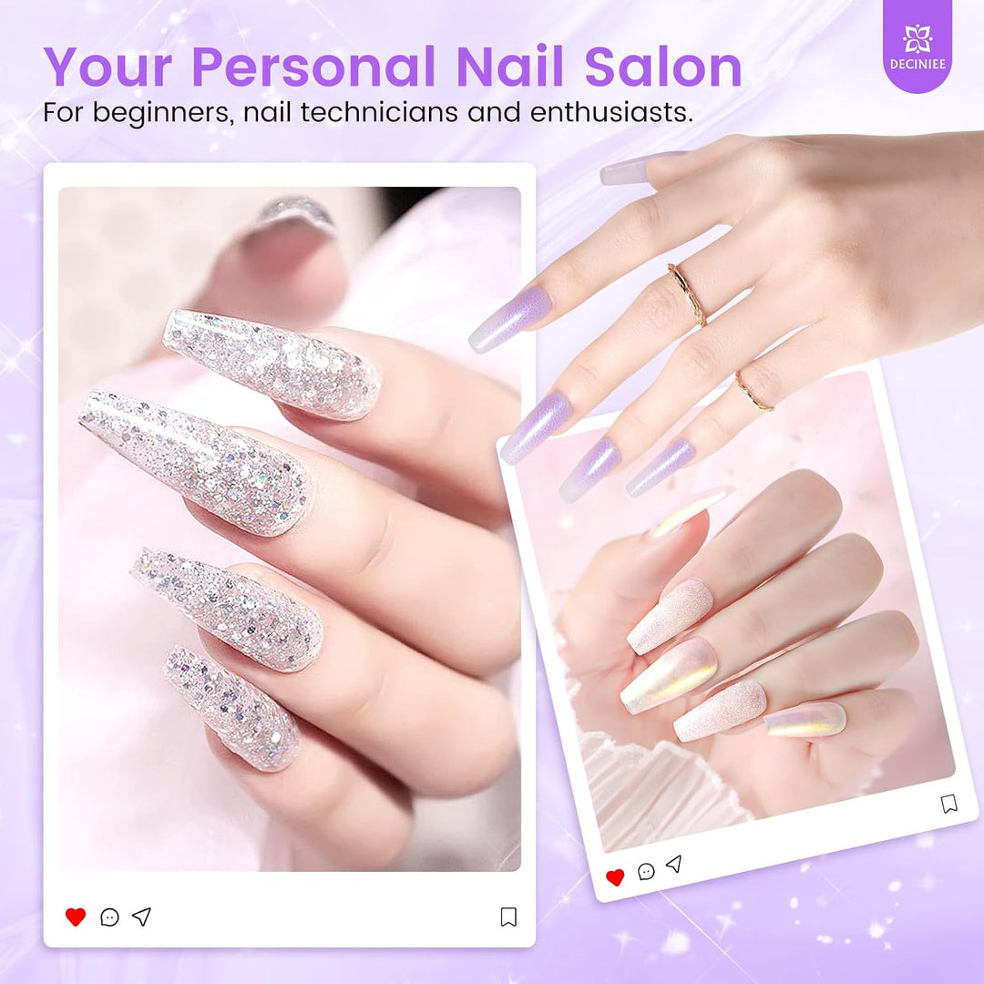 Kit de uñas para principiantes con todo: juego profesional de uñas...