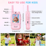 Walkie Talkies de video para niños paquete de 2 walkie