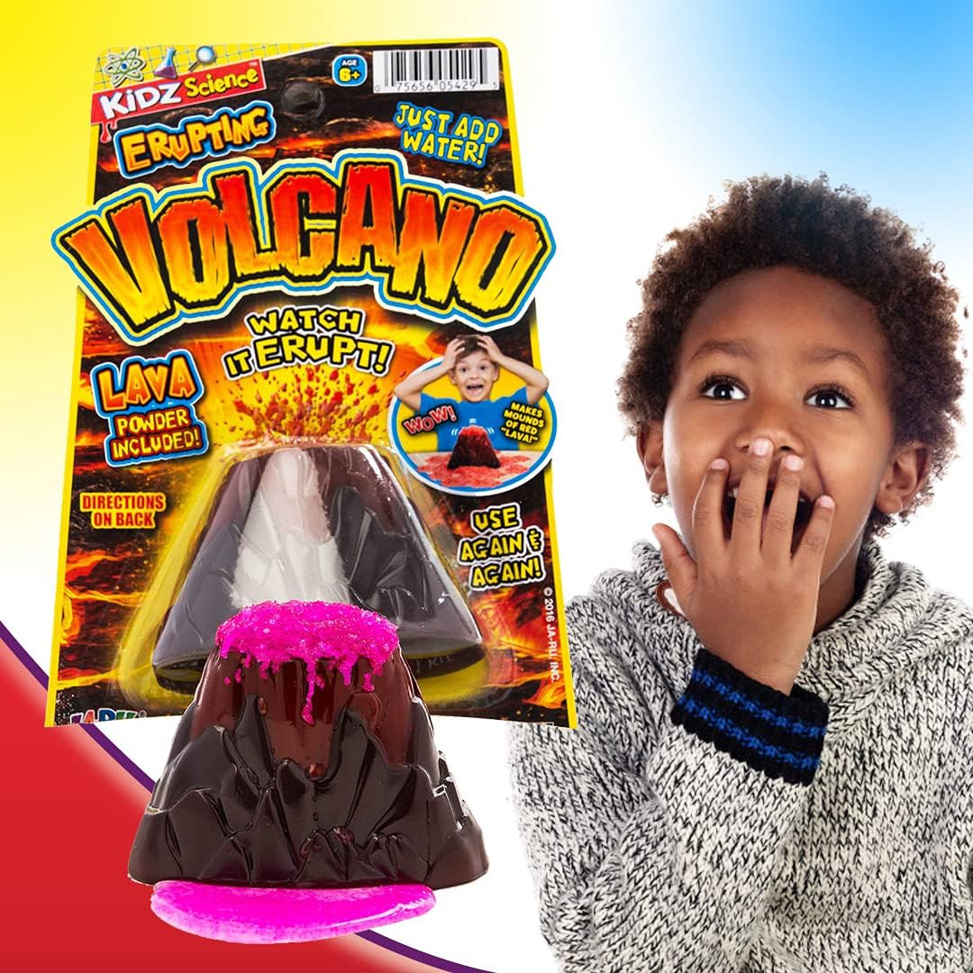 2Chill Pequeño volcán eruptivo juguete (paquete de 6) niños volcán ciencia