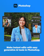 Adobe Creative Cloud Pro STE | Student & Teacher Edition | 20+ creative apps plus 100GB Storage |12-Month Subscription | PC/Mac