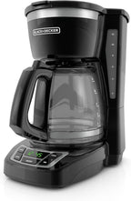 negro+DECKER Cafetera de goteo para 12 tazas con Vortex Brewing