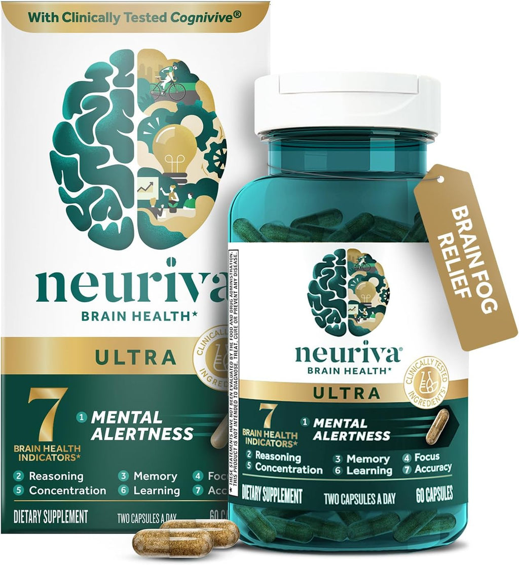NEURIVA Suplemento Ultra Brain - 60 cápsulas