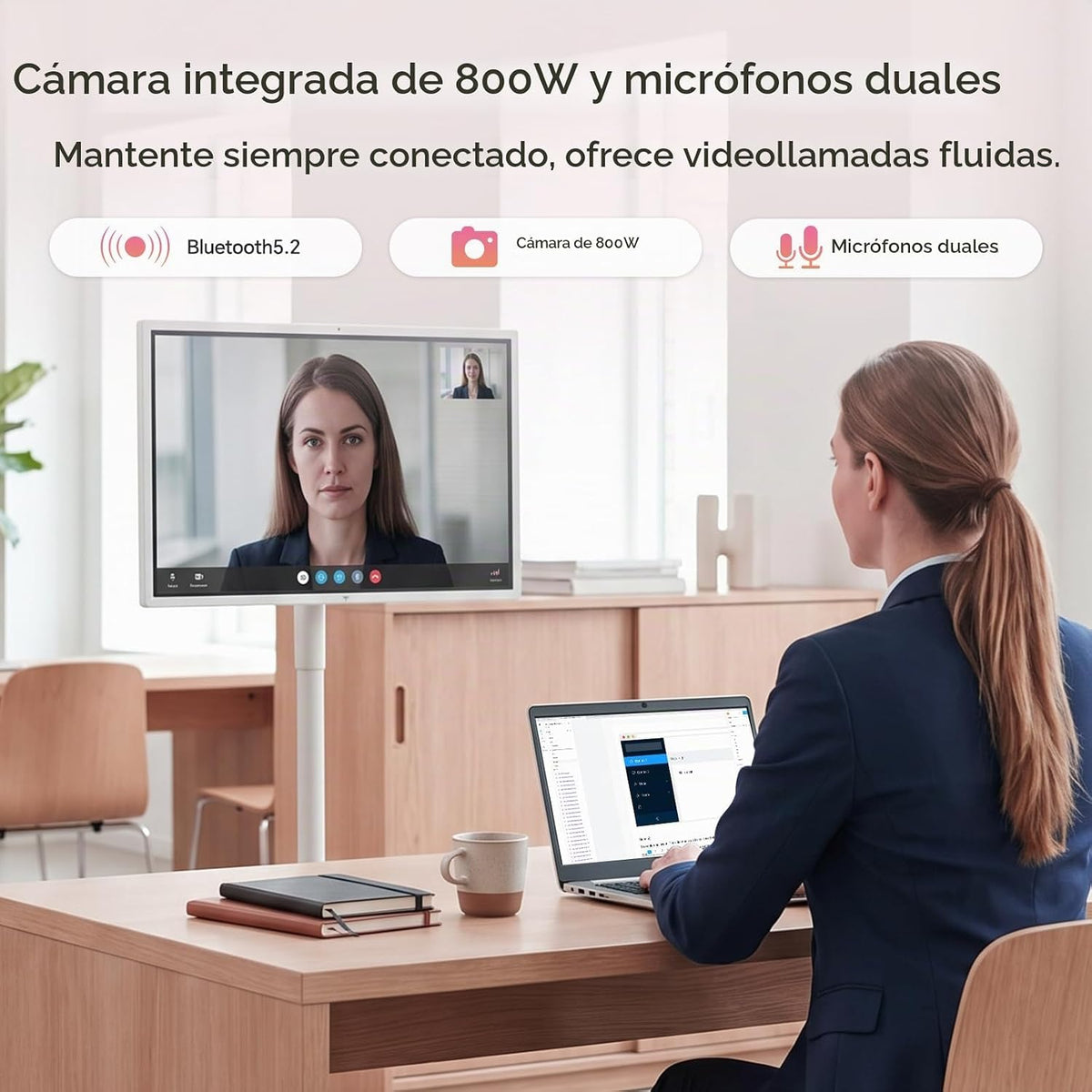 KTC Monitor portátil inteligente 4K MEGAPAD, certificado Google EDLA, A32Q7