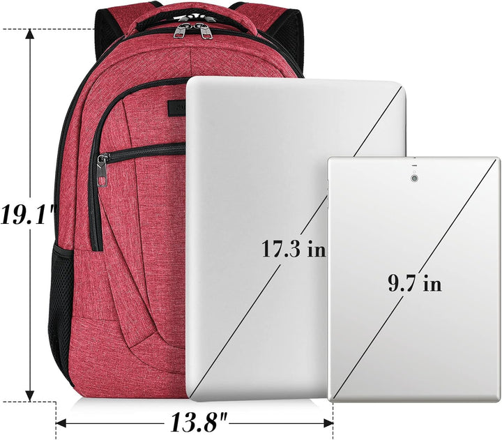 Mochila para portátil unisex BIKROD en color rosa, adecuada para es...