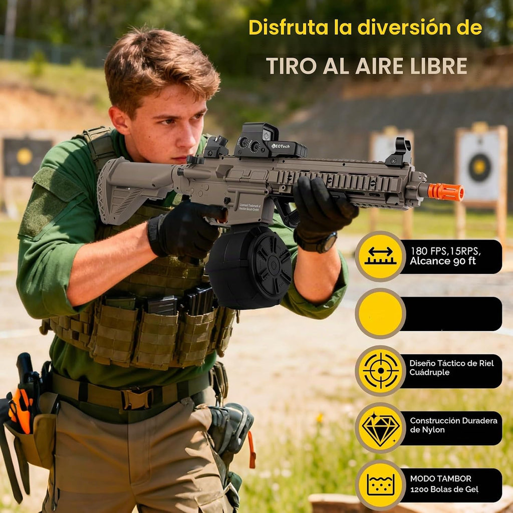Juguete de gel de 90 pies, juegos eléctricos para exteriores, mayores de 14