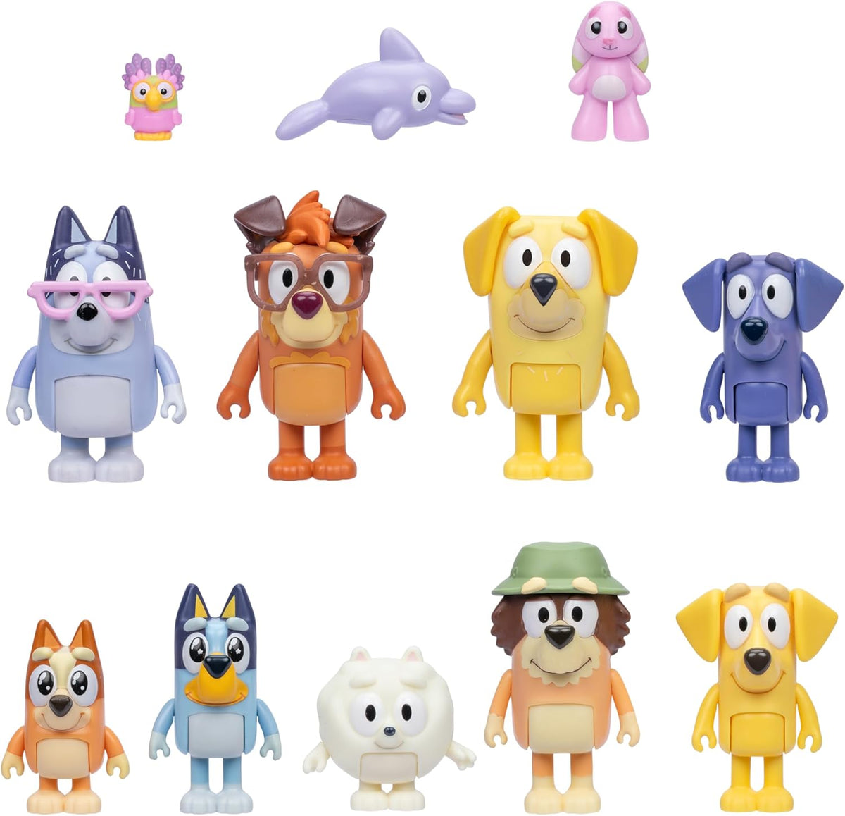 Bluey Super Fan - Juego de figuras de 12 personajes