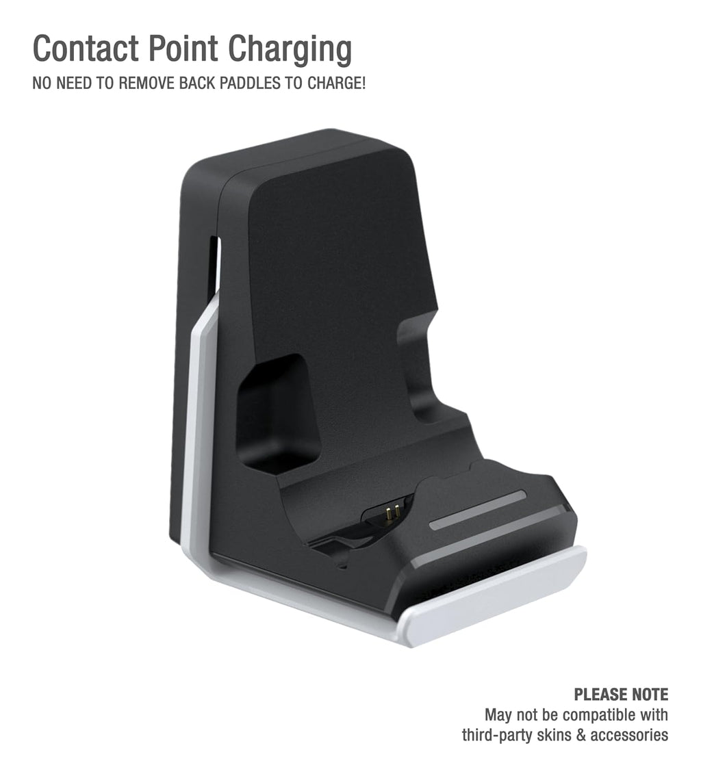 Foamy Lizard PS5 Controller Charger v2.0 Console & Wall Mount (blanco+negro)