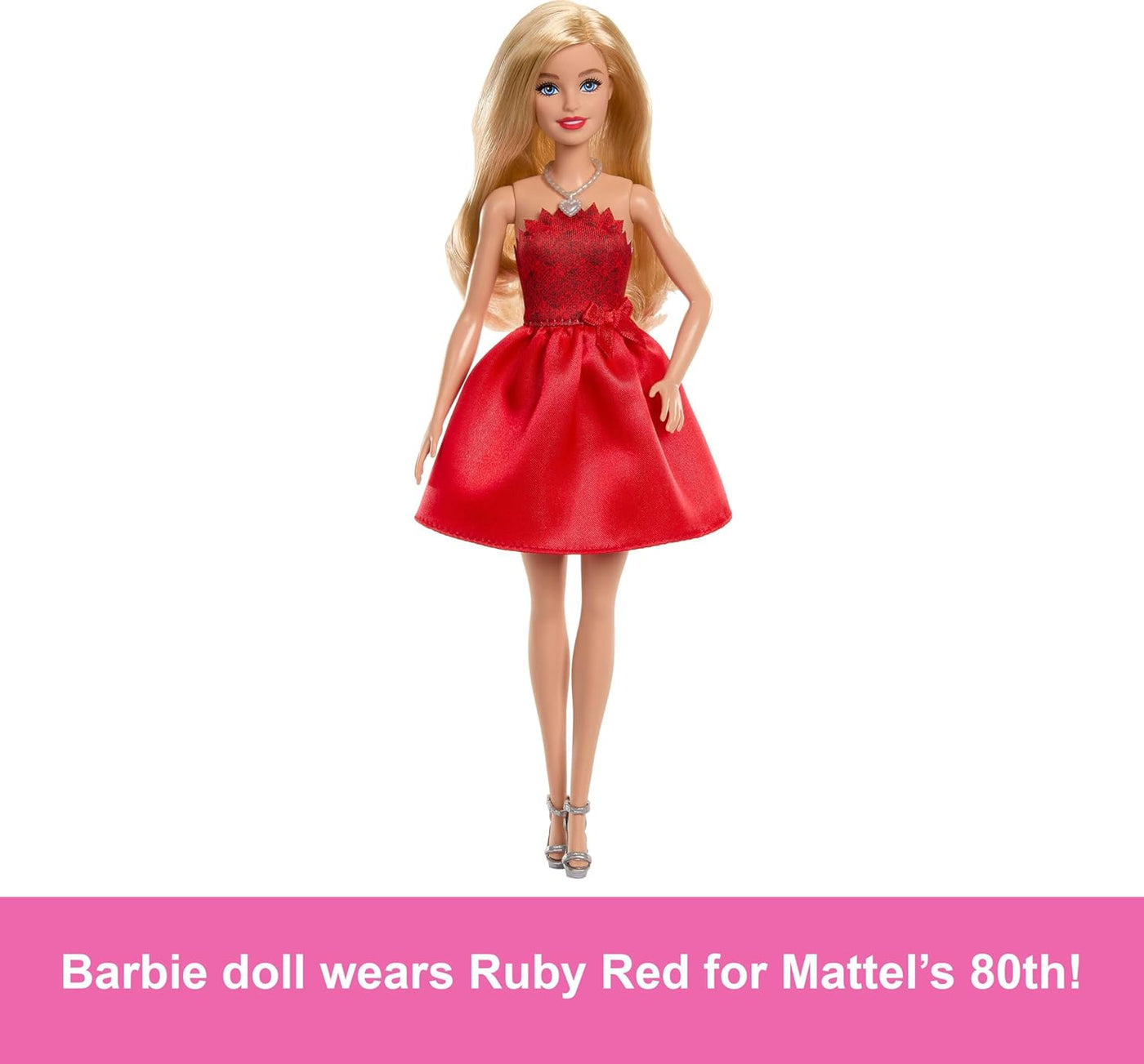 Barbie Mattel - Muñeca rubia de celebración del 80