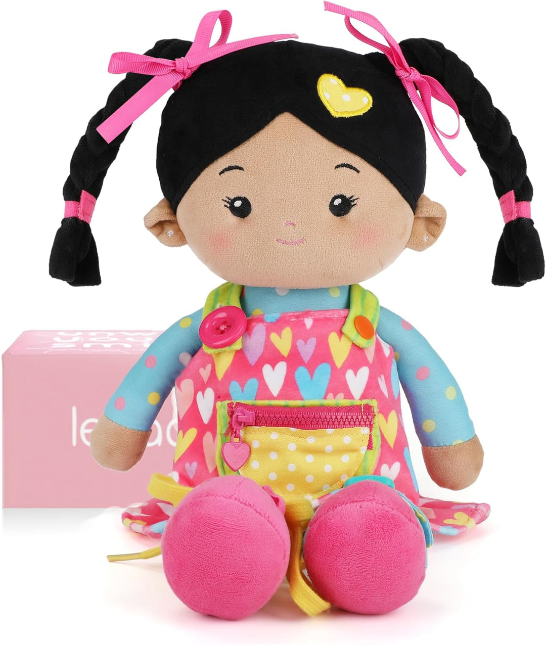 LeyaDoll Soft Bady - Muñeca de bebé suave y educativa (16 pulgadas)...