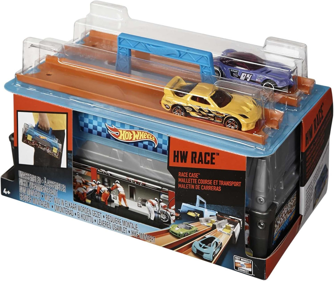 Hot Wheels Juego de autos de juguete y pistas, juego de caja de car...