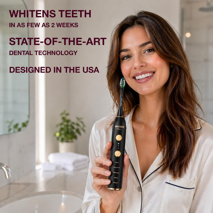 Wagner Stern WHITEN+ Cepillo de dientes eléctrico, 48,000 VPM, sens...