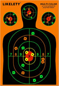 12x18 Inch Splatter Shooting Targets, Multiple Colors Effect, 10/25/50 Pack