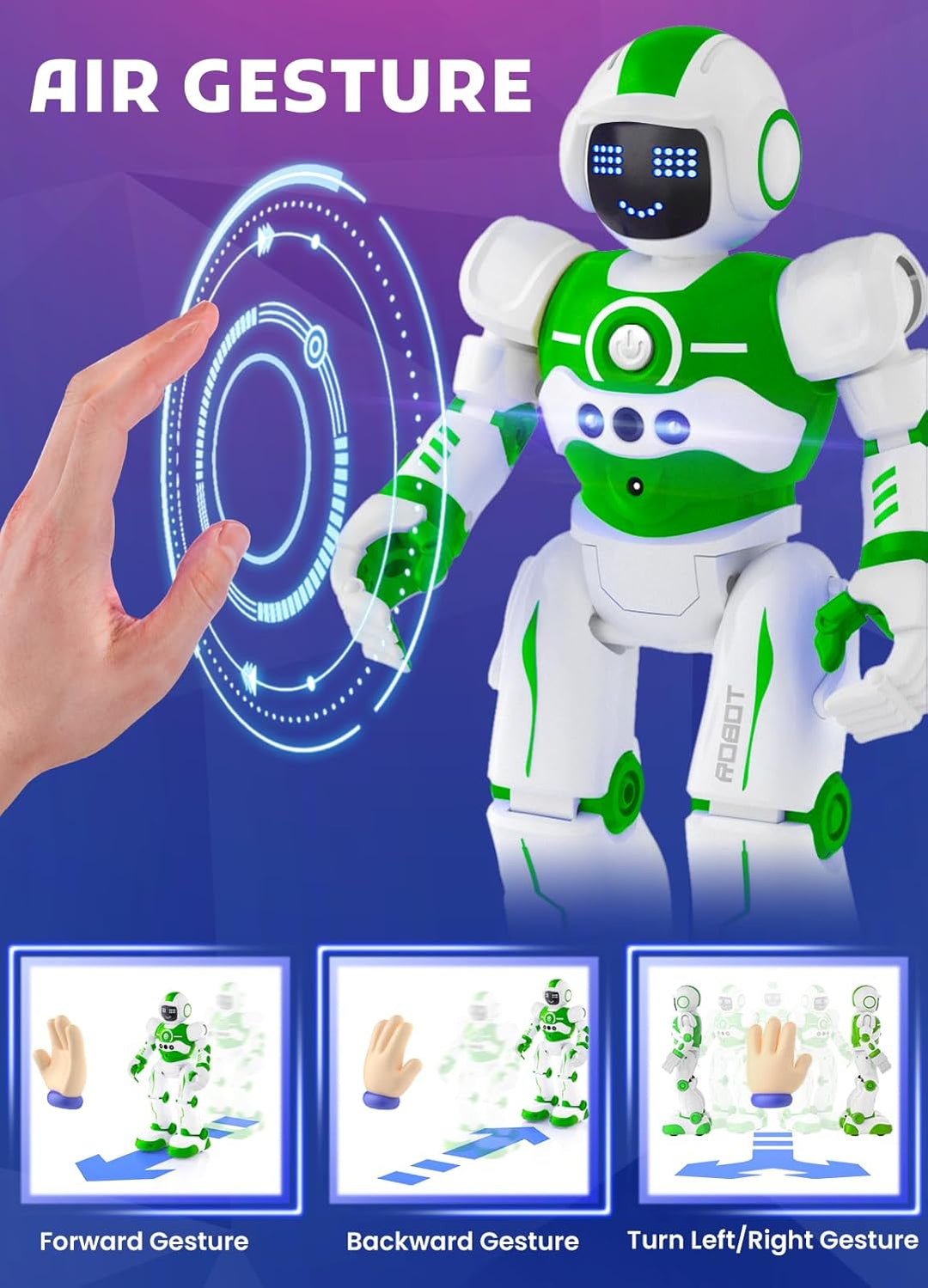 EduCuties Juguetes robot para niños, control remoto programable, ju...