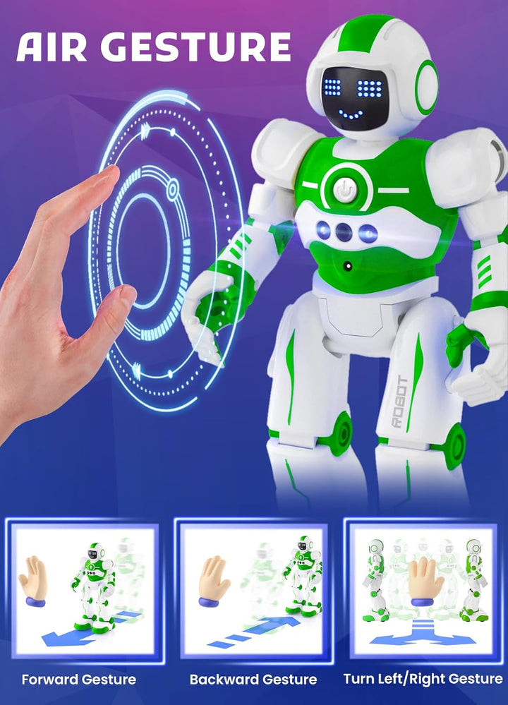 EduCuties Juguetes robot para niños, control remoto programable, ju...