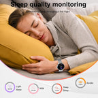 Reloj inteligente para mujer, pantalla AMOLED ultra clara de 1.32 pulgadas con llamadas Bluetooth (respuesta/hacer) seguimiento de actividad/frecuencia cardíaca y monitor de sueño, más de 120 modos