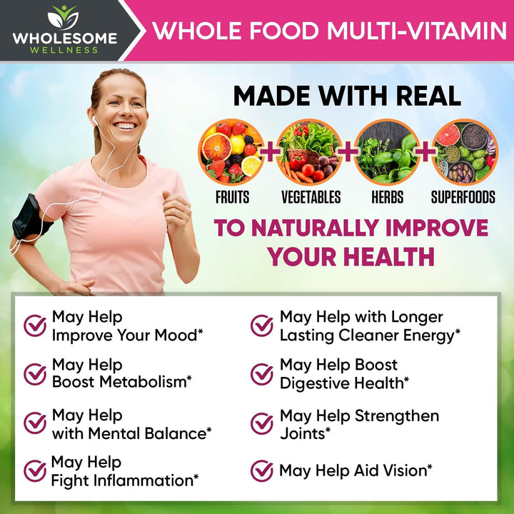 Whole Food Multivitamínico para mujeres \u2013 Multi Vitaminas, Min...