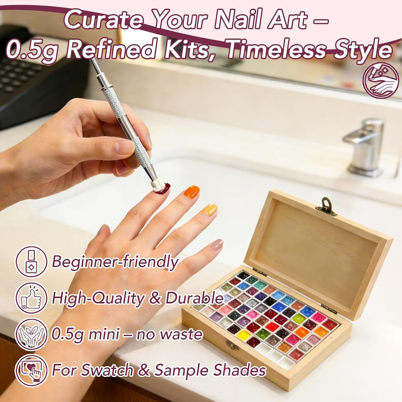 GZIXBDA - Paleta de esmaltes de gel y herramientas de 57 colores |...