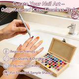 GZIXBDA - Paleta de esmaltes de gel y herramientas de 57 colores |...