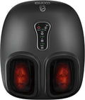 COMFIER Shiatsu - Masajeador de pies con calor, vibración, máquina de masaje de pies de compresión rodante para fascitis plantar, dolor neuropatía, regalos para ella, se adapta a tamaños de hasta 13