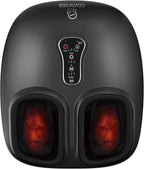 COMFIER Shiatsu - Masajeador de pies con calor, vibración, máquina de masaje de pies de compresión rodante para fascitis plantar, dolor neuropatía, regalos para ella, se adapta a tamaños de hasta 13