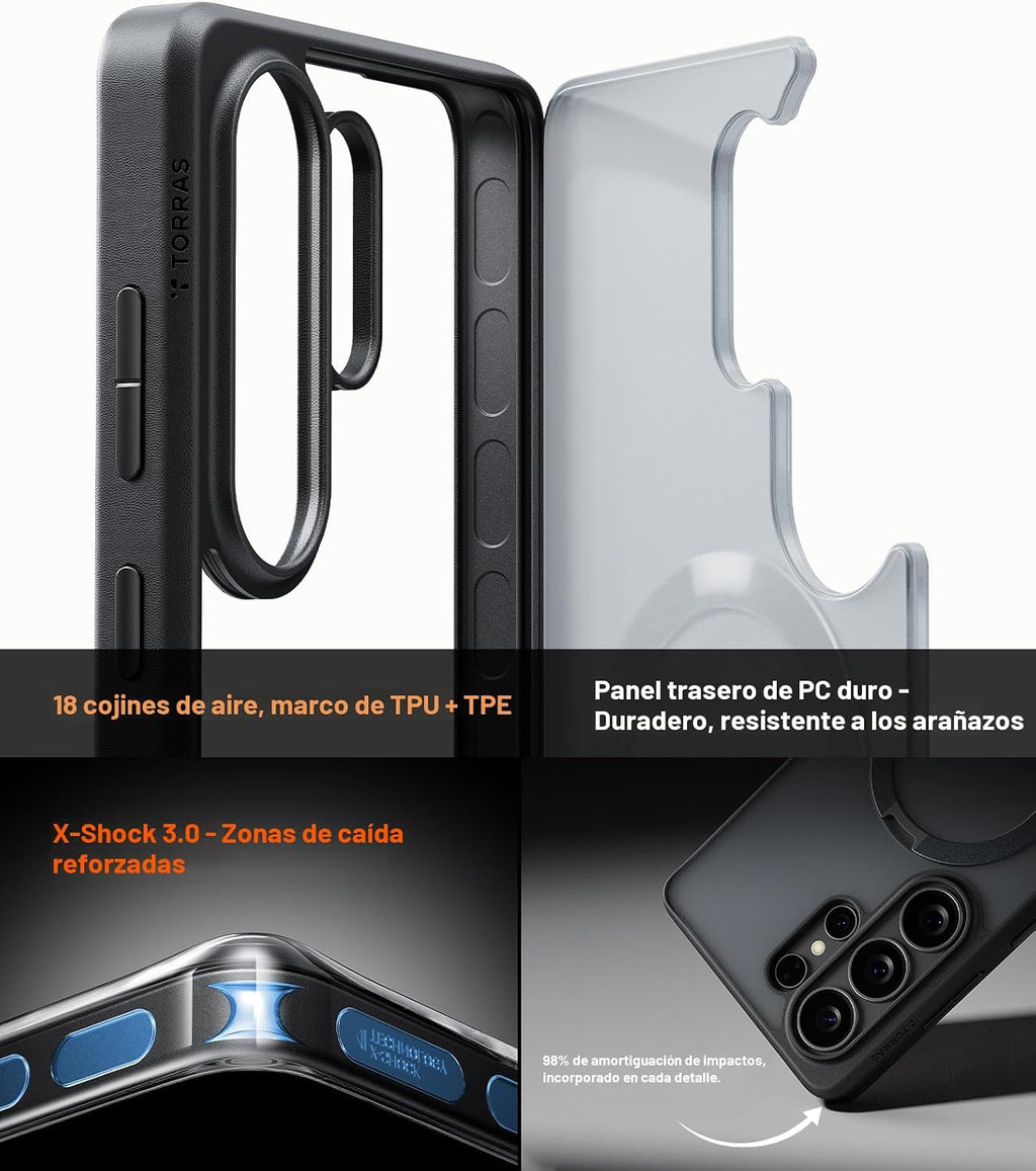 TORRAS Q3 Spin - Funda para Samsung Galaxy S26 Ultra con soporte magnético